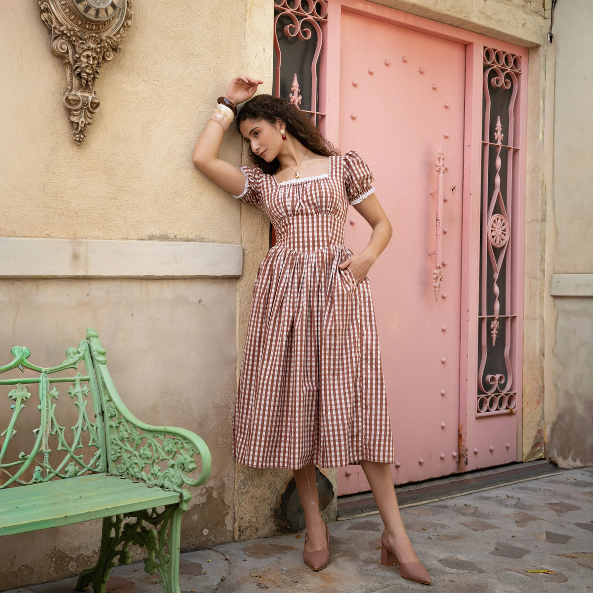 Solene Dress | 100% Cotton Dress – Echo of Pink